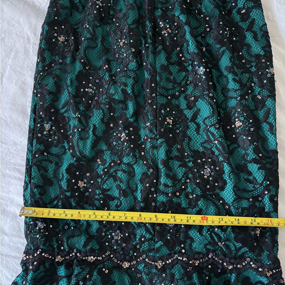 Mandalay Cocktail Dress in Black & Turquoise NWT - Picture 10 of 11